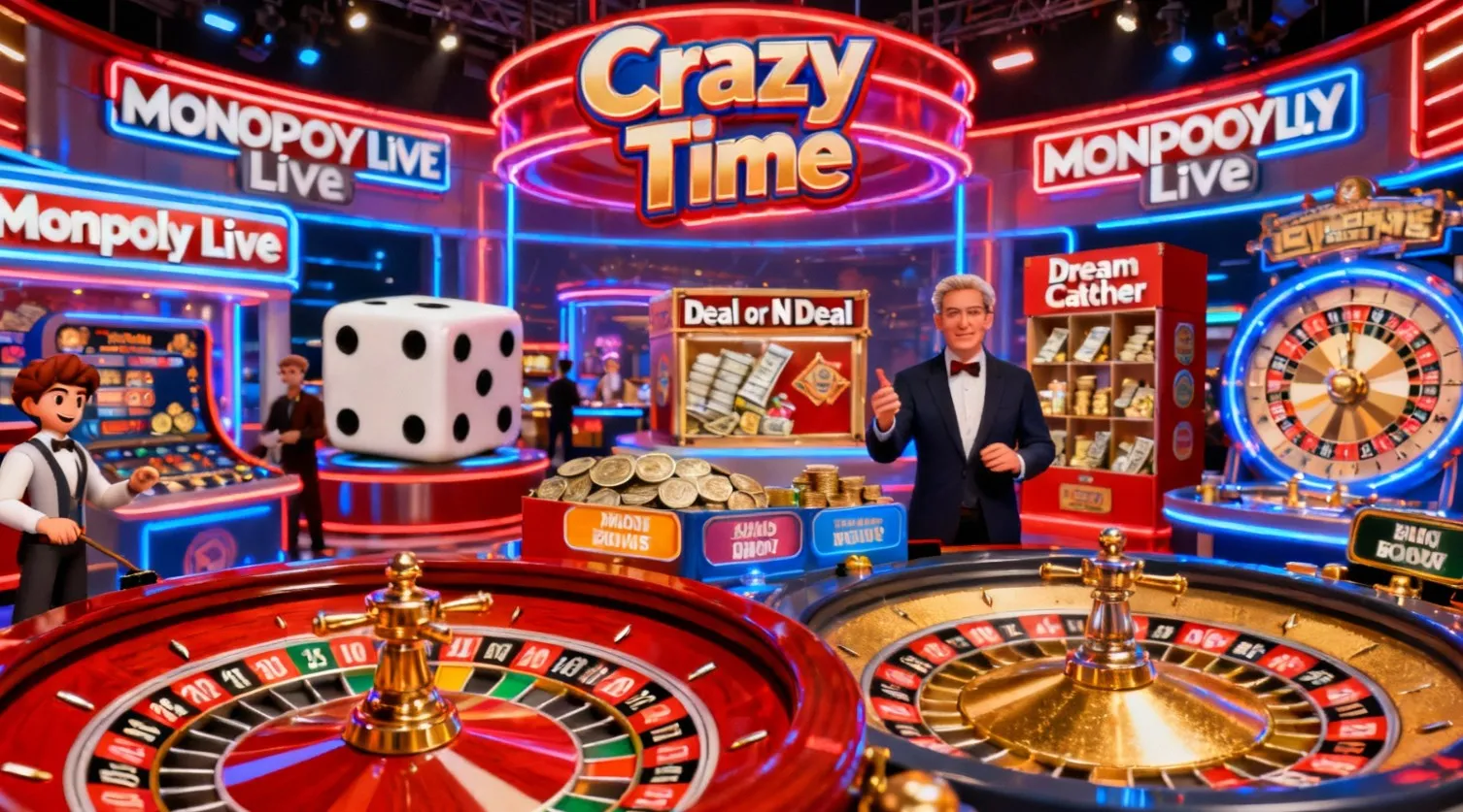 Crazy Time versus otros game shows de Evolution
